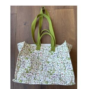 Timo & Violet The Everywhere Tote Bag Tropical Garden Canvas Cotton Diaper